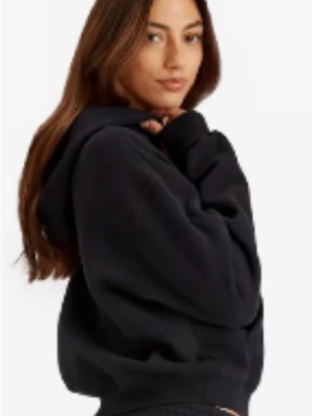 SKIMS NWT Vintage Fleece Oversized Zip Up Hoodie -  Cypress - Picture 4 of 5